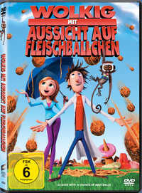 DVD Cover Wolkig mit Aussicht auf Fleischbällchen